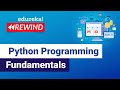 Python Programming Fundamentals | Python Programming | Edureka | Python Rewind - 1