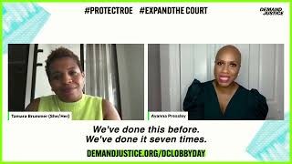 Rep. Ayanna Pressley joins Demand Justice organizing call to explain the history of Court expansion