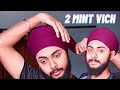 Gol Dastar With Base | Turban Tutorial | Easiest Way To Tie Parna | 5 MINUTES TUTORIAL