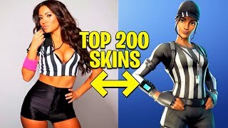 all 200 thicc fortnite skins in real life - most thicc fortnite skins