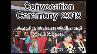 Convocation Ceremony 2018 - School of Business Studies and Social Sciences