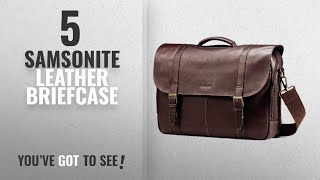 Top 10 Samsonite Leather Briefcase [2018]: Samsonite Colombian Leather Flap-Over Messenger Bag,