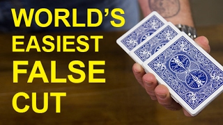Learn the World's Easiest FALSE Cut | Card Magic Trick Tutorial