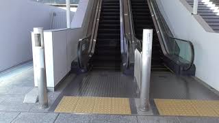 アストラムライン・新白島駅 改札外エスカレーター（三菱製）