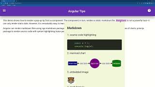 How to render html tooltip in Angular app