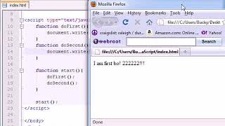 Beginner JavaScript Tutorial 10 Calling a Function From Another Function
