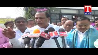 MP Malla Reddy Launches Bus Services From Old Bowenpally to BHEL  | T News live Telugu