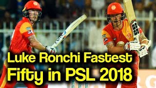 Luke Ronchi Fastest Fifty In PSL 2018 | Karachi Kings Vs Islamabad United | HBL PSL 2018|M1F1