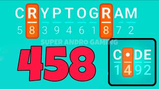 CRYPTOGRAM 458
