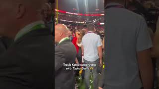 Special moment between Travis & Taylor after the Super Bowl ❤️
