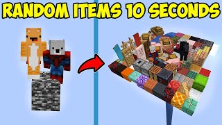 Minecraft But Every 10 Seconds a Random Item Spawns