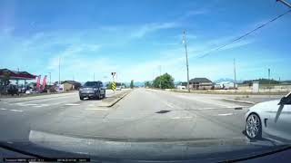 This Ford F-150 does an Illegal Left Turn right INTO Traffic! (Surrey BC)