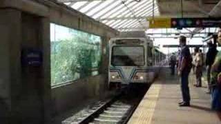 Calgary C-Train Rolling stock Approaching Southland Station