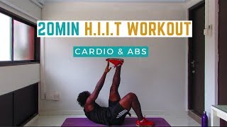 20min HIIT Workout || Cardio Abs