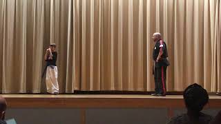 Leading Edge Martial Arts demo at Kratzer Elementary talent show