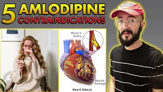 5 Contraindications of AMLODIPINE with Explanation !