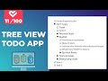 Tree View Todo App Using HTML, CSS & JavaScript | Project #11 of 100