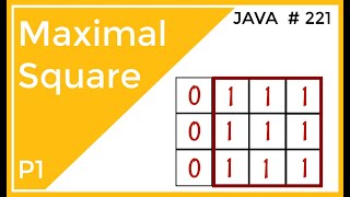 Coding Technical Interview - Maximal Square - Recursive Approach