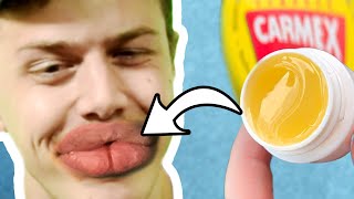 My lips burn... | Carmex Lip Balm Review | Valentine's Day Special | Blind Taste Test