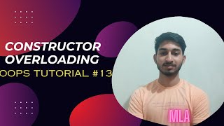 constructor overloading | oops tutorial 13 | #python #oops