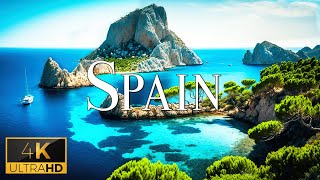 FLYING OVER SPAIN (4K Video UHD) - Peaceful Piano Music With Beautiful Nature Film For Stress Relief