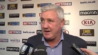 Steve Bruce reviews the Owls' 2-0 win over Bolton