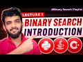 BS-1. Binary Search Introduction | Real Life Example | Iterative | Recursive | Overflow Cases
