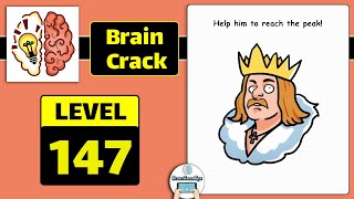 Brain Crack Level 147 Help him to reach the peak Walkthrough