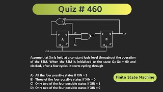 Finite State Machine (FSM) Solved Problem | Quiz # 460