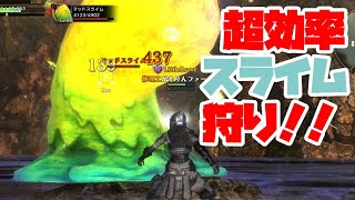 【ETERNAL】放置で高効率！？低レベルでも高レベルスライムを狩って簡単レベリング出来ました！【MMORPG エターナル】