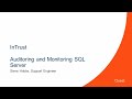 Video: Auditing and Monitoring SQL Server