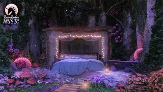 Relaxing Music ✨🍄 Enchanted Forest Lullaby, Nature Sounds, Solfeggio Frequencies & Occasional Rain