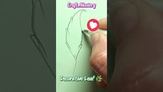 #Art 🎨is #Fun! #How to #Draw✏️ #Leaf 🌿#Easy #Drawing Tryit #shorts #howtodraw #trend  #youtubeshorts
