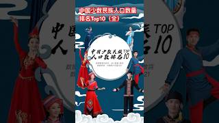 中国少数民族人口数量排名TOP10（全）#数据可视化 #趣味数据 #有趣