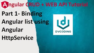 Angular Crud + WEB API | Binding list using Angular HttpService | Angular List With Json Data