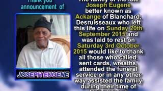 Joseph Eugene thank you