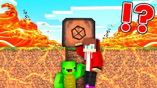 Epic Lava Tsunami VS Secret Bunker JJ and Mikey in Minecraft - Maizen