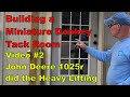 Building a Miniature Donkey Tack Room - Video #2 - JD 1025r 