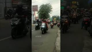 Suasana sore hari padat jam pulang kerja