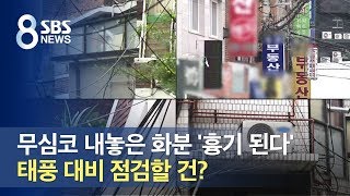 무심코 내놓은 화분 '흉기 된다'…태풍 대비 점검할 건? / SBS