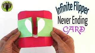 Infinite Flipper | Never Ending Card (Valentine theme) - Tutorial by Paper Folds