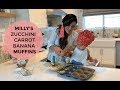 Baking with Milly: Zucchini Carrot Banana Muffins