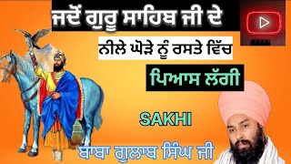 ਪਰ ਘੋੜੇ ਨੇ ਪਾਣੀ ਨਾ ਪੀਤਾ ਸੁਣੋ ਕਿਉ ? { ਸਾਖੀ ਦਿਆਲ राम री } P-1 Baba Gulab Singh Ji ChamkaurSahib wale