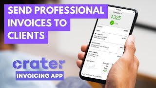 Create and send professional invoices to clients, Crater Invoicing app