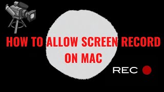 HOW To Enable screen recording on MacBook