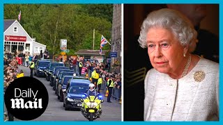 Coffin of Her Majesty Queen Elizabeth II begins journey to resting place