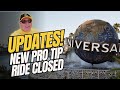 Updates! Universal Studios | New Secret Pro Tip | Ride Closed and HHN Stuff