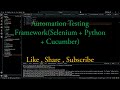 Selenium Python Automation Framework | Behave + Snoop + Secure Login