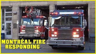 *FIRE ALARM* [E-One Duo!] - Montreal Fire (SIM) Autopompe 210 \u0026 Echelle 410 responding