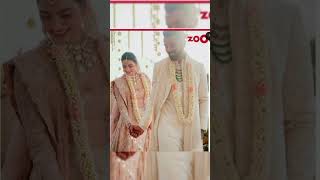 athiya shetty ♥ kl rahul wedding pictures #newlyweds #shorts#firstglimpse #viral #youtubeshorts